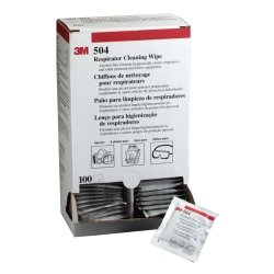 Picture of 3M 07065 Respirator Cleaning Wipes 504, 500-Count Case (100/Box, 5 Boxes)