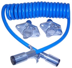 Picture of Blue Ox BX8862 6-Wire Coiled Electrical Cable Extension