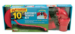 Picture of Valterra D04-0114 EZ Coupler 10' RV Bayonet Sewer Hose Kit
