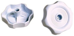 Picture of RV Designer H715 White Plastic Window Knob 1/2 Inch Shaft