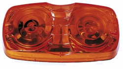 Picture of Peterson Fluid V138-15A Replacement Lens Amber for Rectangular Clearance Marker Light