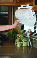 Picture of Camco 57111 Pop-A-Towel Wall Mount Paper Towel Holder White