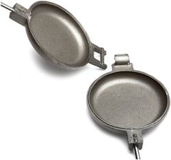 Picture of Rome Ind 1805 Round Pie Iron with Wood Handles