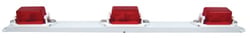 Picture of Peterson Fluid 107-3R Identification Light Bar 3 Light Red Lens 16.63 Inch