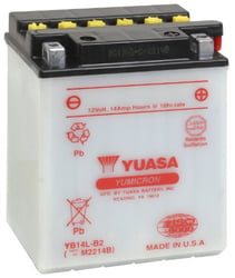 Picture of Yuasa Batteries YUAM2214B YB14L-B2 Yumicron 12V Powersports Battery