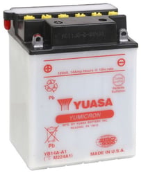 Picture of Yuasa Batteries YUAM224A1 YB14A-A1 Yumicron 12V High Performance Battery