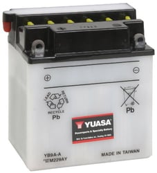 Picture of Yuasa YUAM229AY YB9A-A Yumicron 12V Conventional Battery 9Ah 124 CCA