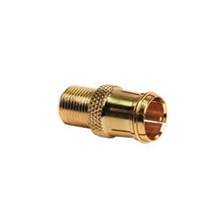 Picture of RV Designer T181 Gold TV Cable Converter Twist-On to Push-On 2-Pack