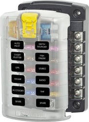 Picture of Blue Sea Systems 5029 ST Blade 12-Circuit Fuse Block with Cover