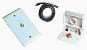 Picture of RV Designer T201 TV Cable Hook Up Installation Kit White