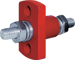 Picture of Blue Sea Systems 2204 Terminal Feed Through 3/8 Inch Small Red