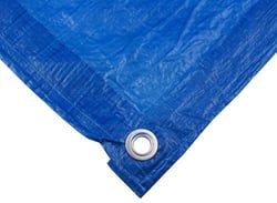 Picture of Kotap TRA0507 Blue Vinyl Tarp, 5' x 7' Waterproof Heavy-Duty Poly Tarp