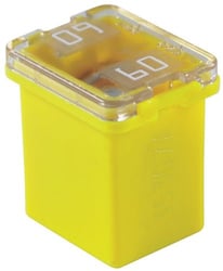 Picture of Bussmann BP/FMX60LP-RP Low-Profile Female Maxi Fuse 60 Amp Yellow