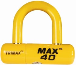 Picture of Trimax MAX40YL Ultra-High Security Motorcycle Disc U-Lock with 1/2" Shackle