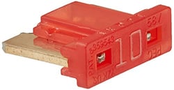 Picture of Bussmann BP/ATM10LP-RP 10 Amp Low Profile Mini Blade Fuse