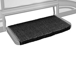 Picture of Prest-O-Fit 2-1072 Wraparound Plus RV Step Rug Black 20 Inch Wide
