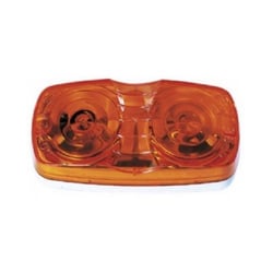 Picture of Peterson Fluid V138A Rectangular Two Bulb Clearance Light Amber