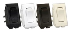 Picture of JR Products 13391-5 Polar White 12V Unlabeled On/Off SPST Switch 5-Pack