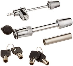 Picture of Trimax TM3123 Universal Receiver Lock and Coupler Lock Combo Set Chrome