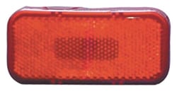 Picture of Fasteners Unlimited 003-59L LED Rectangle Clearance Marker Light Red Lens White Base