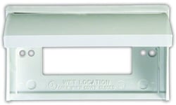 Picture of JR Race Car 47515 Polar White GFCI Weatherproof Outlet Cover