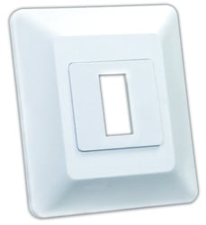 Picture of JR Race Car 13605 White Single Switch Base and Face Plate