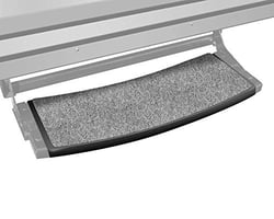 Picture of Prest-O-Fit 2-0373 Outrigger Radius RV Step Rug Castle Gray 22 Inch Wide