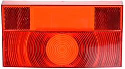 Picture of Peterson Fluid V2591125 Replacement Lens for Trailer Light - Red Rectangular