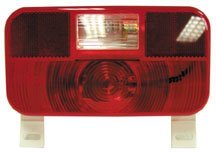 Picture of Peterson Fluid V2592425 Replacement Lens for Trailer Light - Rectangular Red/Clear