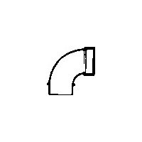 Picture of Lasalle Bristol 632453 3" ABS 90 Degree Elbow