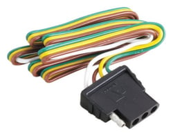 Picture of Attwood Marine 7663-5 4-Way Flat Trailer Wiring Harness Kit 18" Plug / 48" Socket