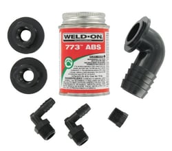 Picture of Valterra Rk907 90° Barbed Elbow Abs Tank Fill Kit With Cement