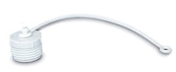 Picture of Valterra T1020-1E 3/4 Inch MPT Hose Dust Plug with Strap Polar White
