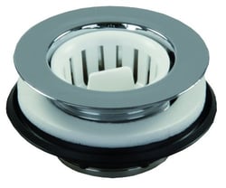 Picture of JR Race Car 95035 Chrome Plastic Drain Strainer with Threaded Basket