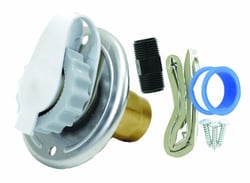 Picture of Valterra A01-0172LFVP 2-3/4" RV Lead-Free Metal Water Inlet Aluminum Finish