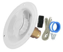 Picture of Valterra A01-0176LFVP Lead-Free Recessed RV Water Inlet White