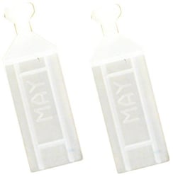 Picture of RV Designer A108 Small Sew-In Curtain Carriers White Plastic - Pack of 14