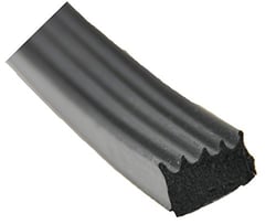 Picture of AP 018-523 Ribbed Slide Out Seal with Tape 5/8" x 3/8" x 50' Black