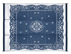 Picture of Camco 42851 Outdoor Mat 9ft x 12ft Blue Oriental Reversible RV Patio
