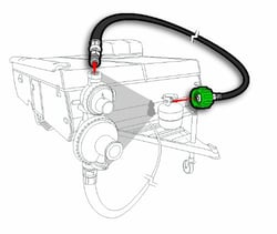 Picture of Camco 59843 20-Inch LP Propane Hose ACME x 1/4 Inch Male NPT