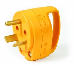 Picture of Camco 55283 30 Amp PowerGrip Mini Replacement Male Plug 125V