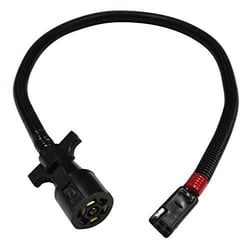 Picture of RV Pigtails 40035 Trailer Light Wiring Adapter 7-Way to 6-Way Pigtail 36 Inch