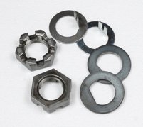 Picture of AP 014119335 Trailer Spindle Nut Kit with D-Flat and Tang Washers 1 Inch 2 Pack