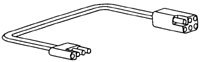 Picture of RV Pigtails 30060 4-Way Flat to 8-Way Square Trailer Wiring Adapter - 30 Inch