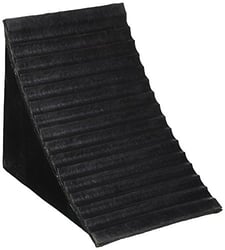 Picture of Buyers Products WC2556A Heavy Duty Rubber Wheel Chock with Molded Handle and Chain Eye