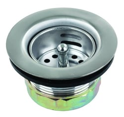 Picture of JR Race Car 95325 1-1/2" Chrome Sink Strainer with Push-In Basket