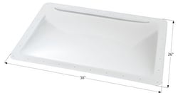 Picture of Icon Pistons 01861 RV Skylight 34" x 22" White Polycarbonate Dome