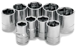 Picture of Performance Tool W32002 9-Piece 1/2" Drive SAE Socket Set
