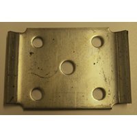 Picture of AP 014122226 3" Zinc-Plated Tie Plate for 2" Slipper Spring Trailer Axle Mounting