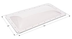 Picture of Icon Pistons 01848 RV Skylight 14x30 Clear Rectangular Bubble Dome